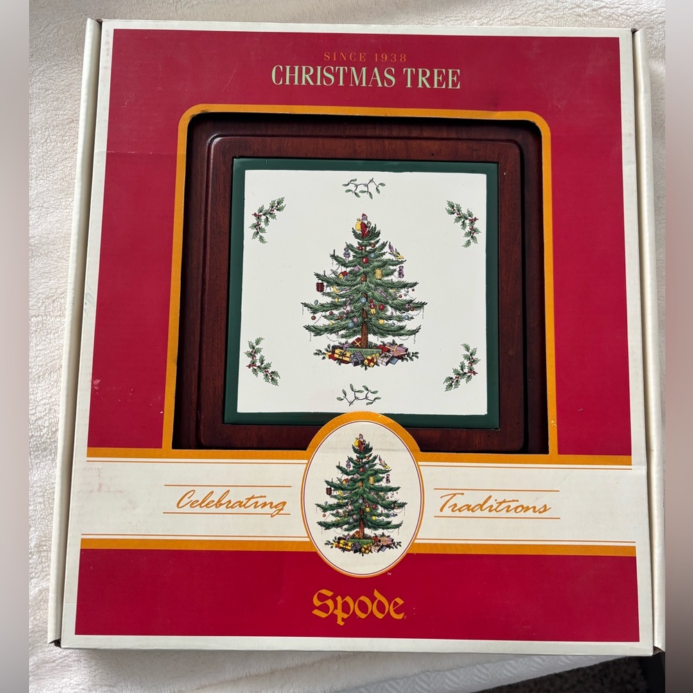 Spode Christmas Tree Square Serving Tray